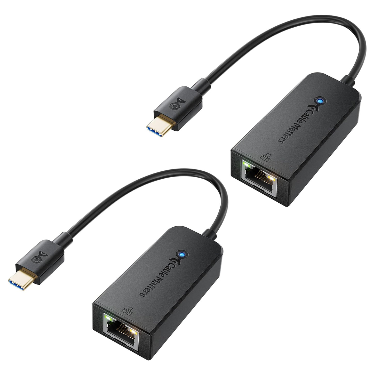 Cable Matters 2-Pack USB C to Ethernet Adapter, Gigabit Ethernet to USB C
