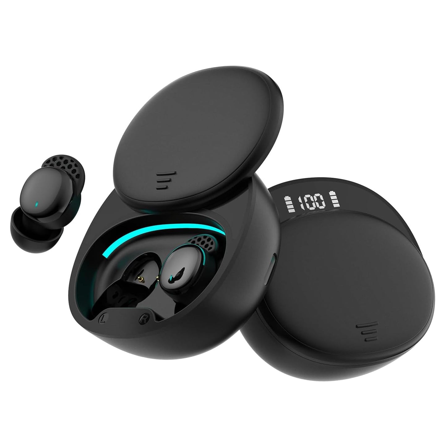 Houlyn Sleep Earbuds for Side Sleepers, Wireless Noise Cancelling Sleep Headphones with Sleep Mode, LED Power Display, Comfort Fit for Sleeping