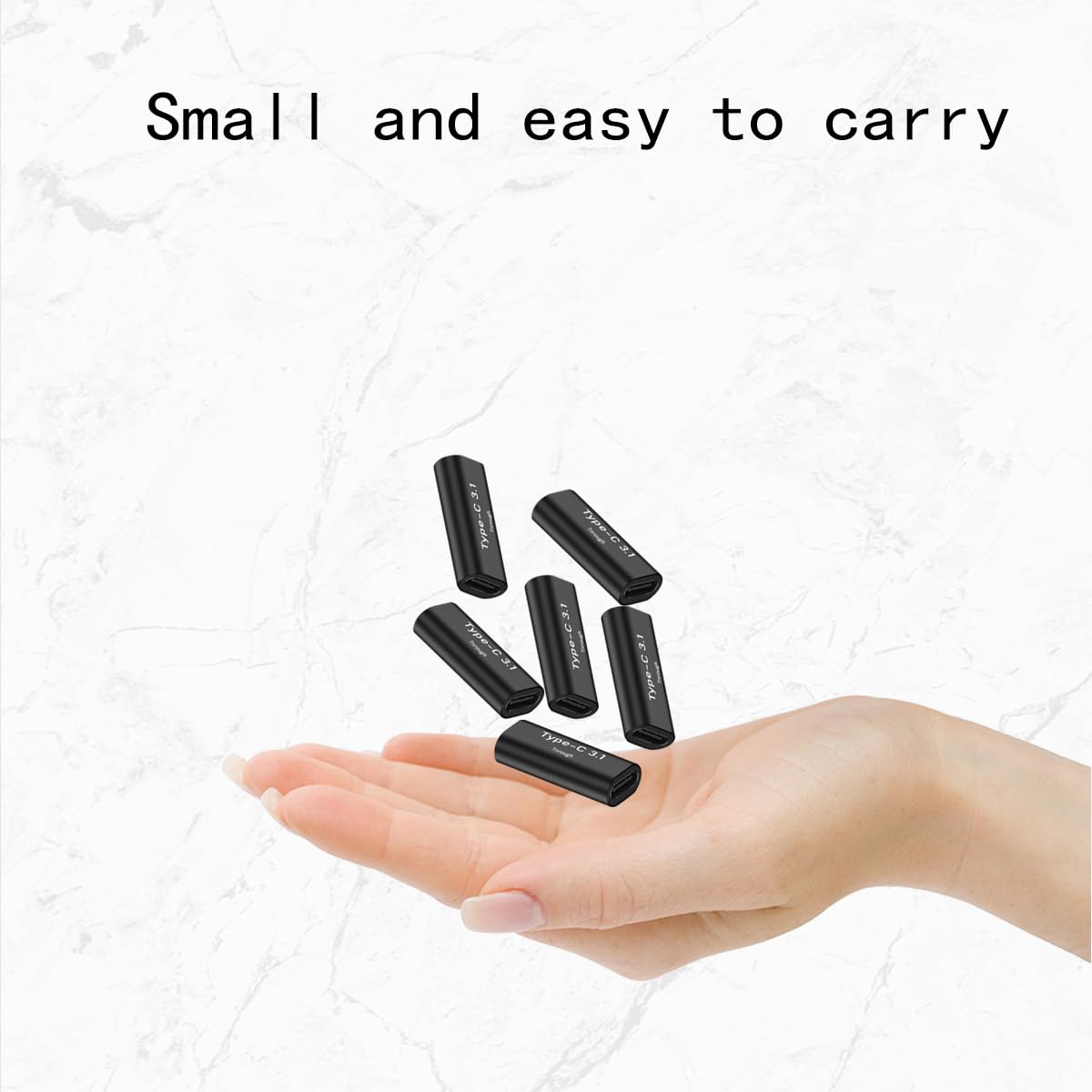 rgzhihuifz Type-C Female to Type-C Female Adapter, Converter, Support Data Synchronization and Charging, Suitable for Mobile Phones, Computers…