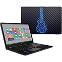 MightySkins Carbon Fiber Skin for HP 15T Laptop 15.6" (2017) - Electric Guitar | Protective, Durable Textured Carbon Fiber Finish | Easy to Apply…