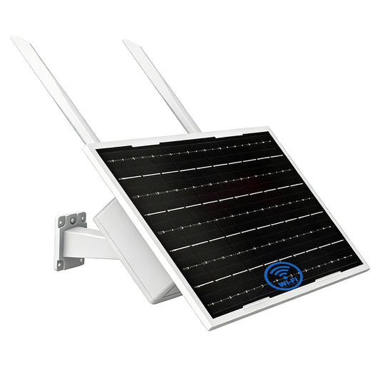 Solar WiFi Extender Outdoor - Solar Powered Long Range Signal Booster, No Wires, Easy Setup WiFi Repeater for Yard Farm Ranch RV, 2.4GHz 300Mbps