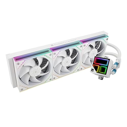 Thermalright Frozen Infinity 360 White Liquid CPU Cooler,Triple PWM Fans with 2000RPM,Desktop CPU Aio Cooler,for AM4/AM5&Intel