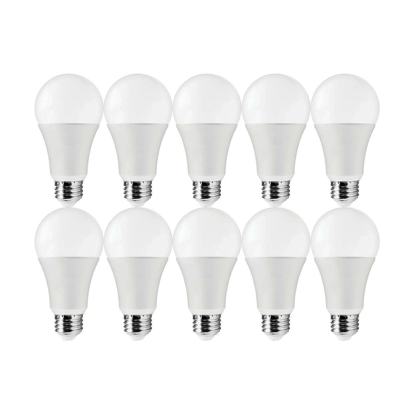 Satco S11418, A19 LED Bulbs, 100W Replacement, 3000K, 10-Pack, 1600 Lumens
