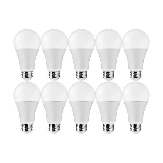 Satco S11418, A19 LED Bulbs, 100W Replacement, 3000K, 10-Pack, 1600 Lumens