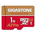 ?5-Years Data Recovery? GIGASTONE 1TB Micro SD Card, 4K Camera Pro, R/W up to 150/130 MB/s, 4K Video Recording for GoPro, DJI, Drone, MicroSDXC Memory