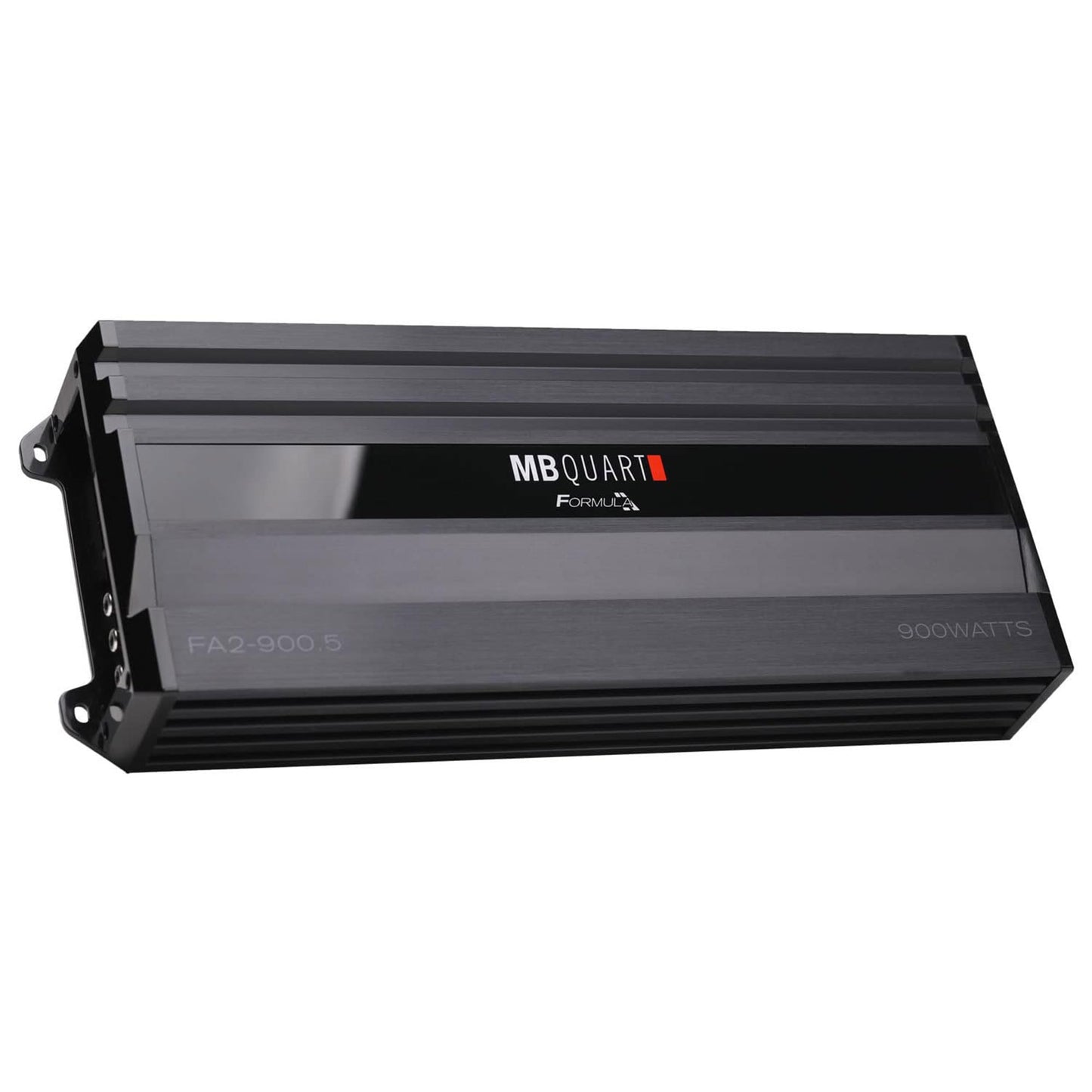 MB Quart Formula 900 Watt 1 Ohm Stable 5 Channel Full Range Class Q1 Car Audio Mobile Amplifier with Bass Remote, FA2-900.5, Black