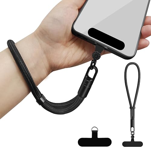 PHULWEL Hand Wrist Strap Lanyard, Universal Cell Phone Lanyard Patch Rotatable 360° Compatible with iPhone & Other Smartphones, Phone Strap for Women