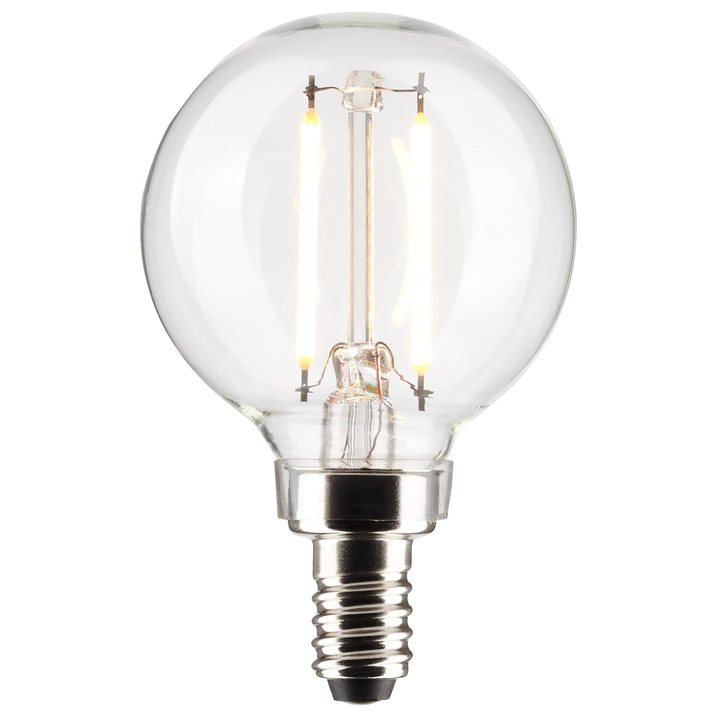 Satco 3-Watt LED E12 Light Bulb, 2700K, 15000 Hour Rating, Dimmable
