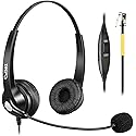 Callez Office Phone Headset with Microphone Noise Cancelling, RJ9 Telephone Headsets Compatible with Yealink VoIP Phone T46S T48S T42S T23G T27G T29G