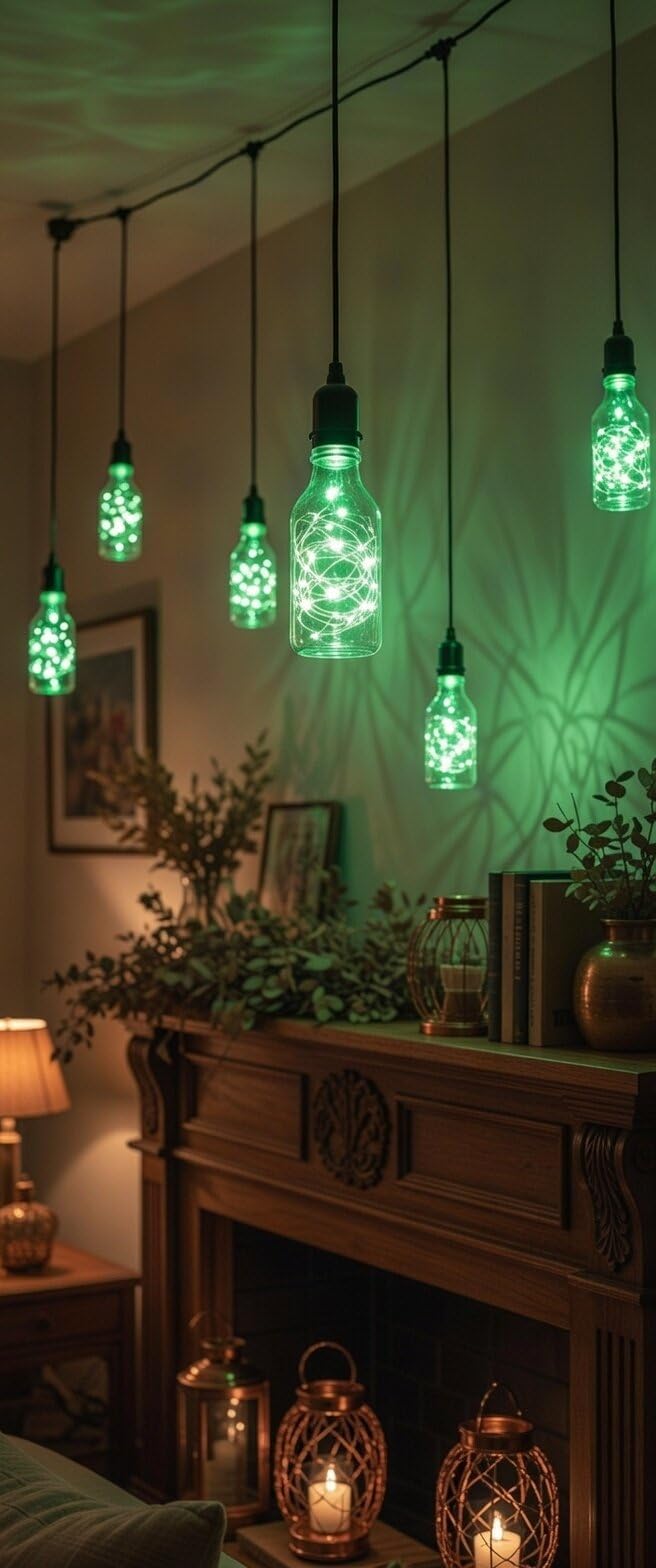 SleekLighting 1.2 watt LED Light Bulb - Bottle Fairy Light - General Purpose Green LED Light Bulb - UL Approved - Uses 1.2Watt of Energy, 110 Volts