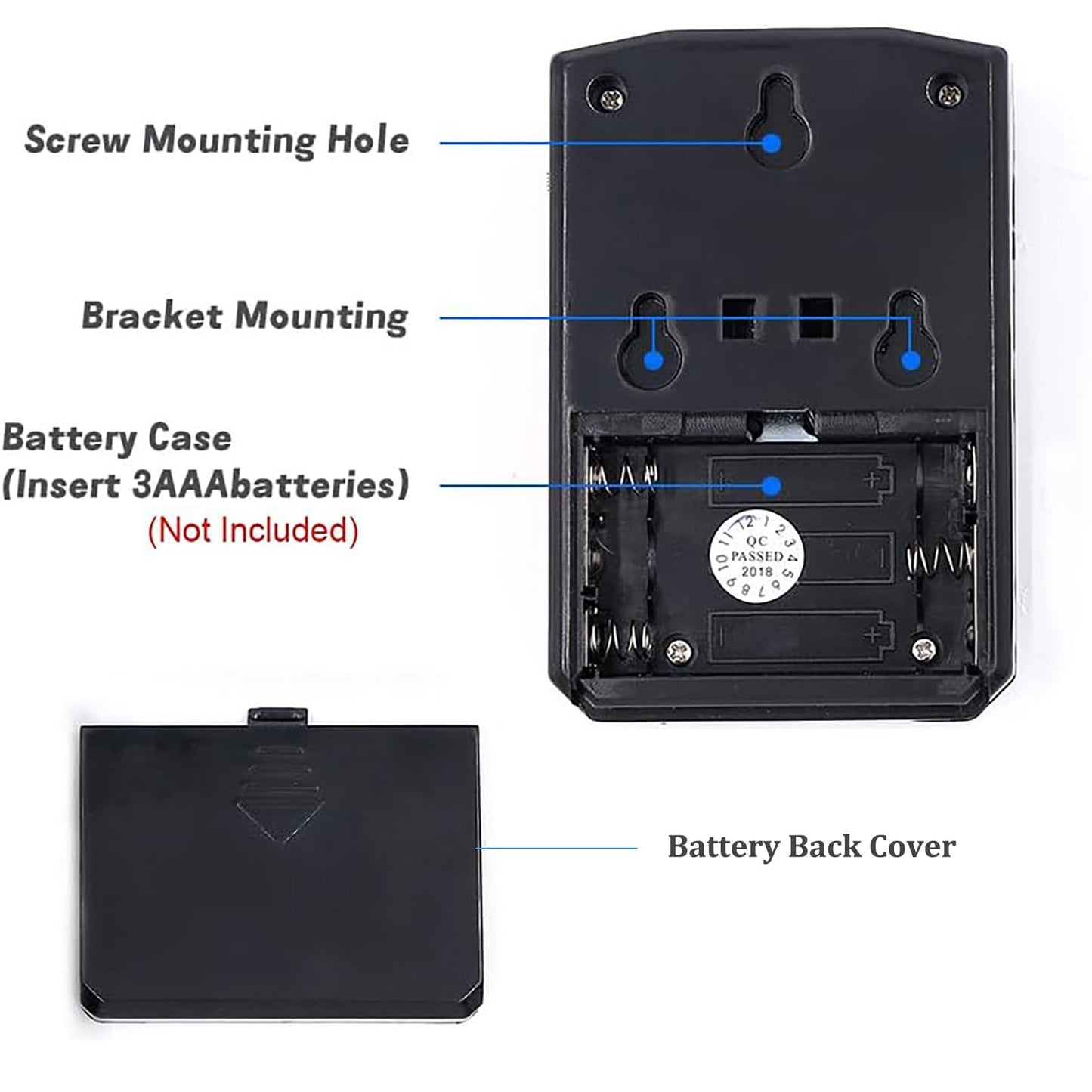 PIR Motion Sensor Activated Sound Player Speaker with USB Cable, Download Your own MP3 Audio Files to Play Speech, Music or Sound Effects (Black)
