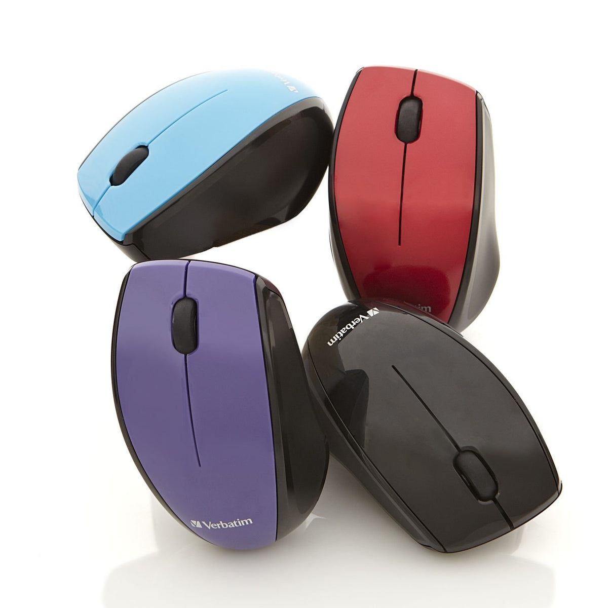 Verbatim Multi-Trac Wireless Notebook Blue LED Mouse, Nano Receiver, Blue