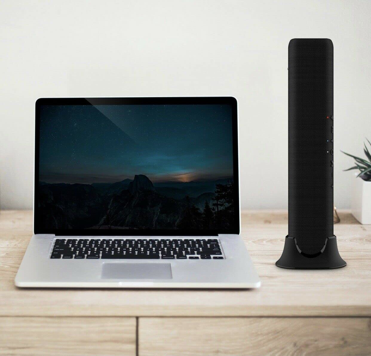 Ion Audio Meeting Mate Rechargeable Portable Speaker with Built-in Microphone for Home & Office, High Power Sound System, Easy-Touch Control, 15-Hour
