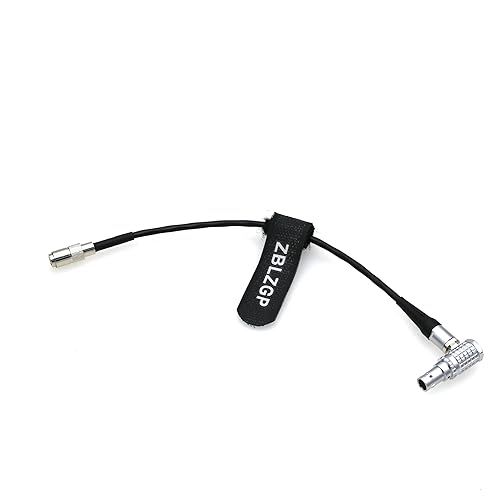 ZBLZGP Timecode Sync Cable Din 1.0/2.3 Male to EXT 9 Pin Right Angle for RED Komodo 6K Camera
