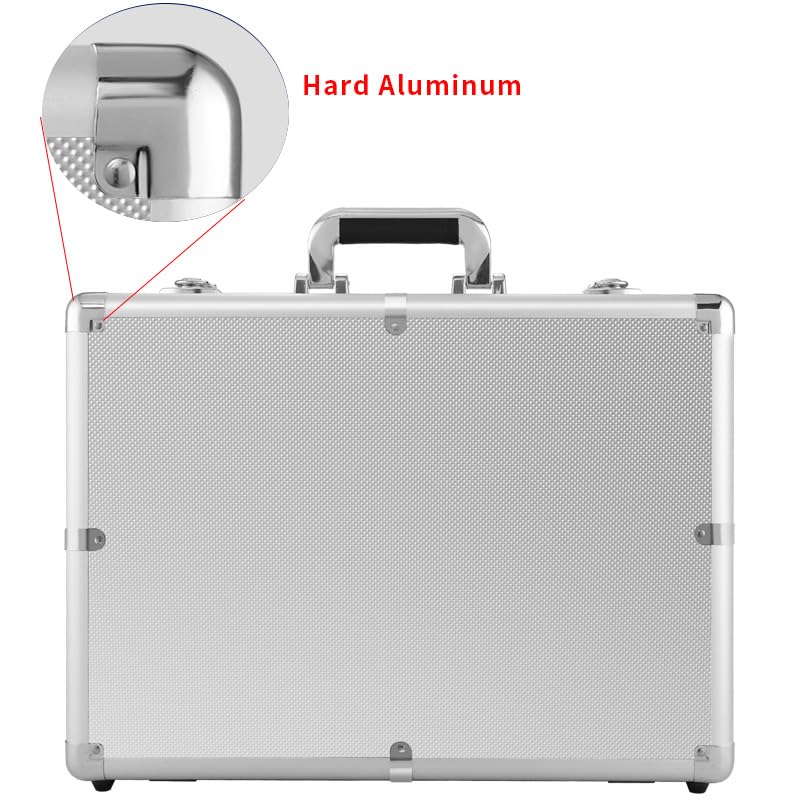 19in Aluminum Hard Case with DIY Customizable Foam Insert (18 x 13 x 5in Interior)
