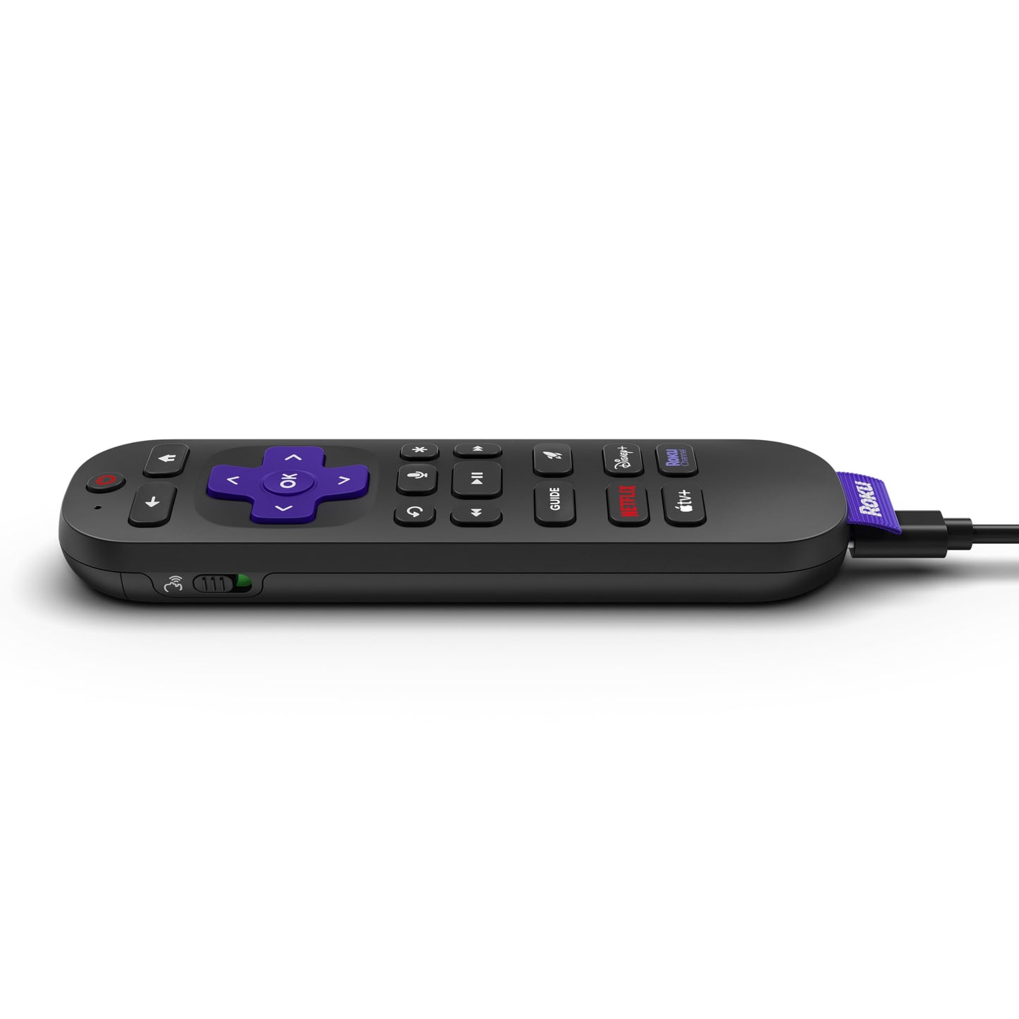 Roku Voice Remote Pro (2nd Ed.) | Rechargeable TV Remote Control with Hands-free Voice Controls, Backlit Buttons, & Lost Remote Finder - Replacement