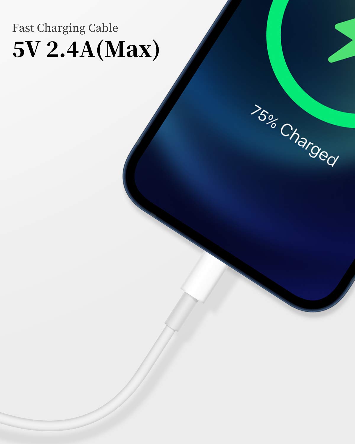Apple iPhone Charger Cable, 2 Pack Original Lightning to USB Cables Apple MFI Certified 6 Ft, Fast iPhone Charging Cord for iPhone 11/11Pro/11Max…
