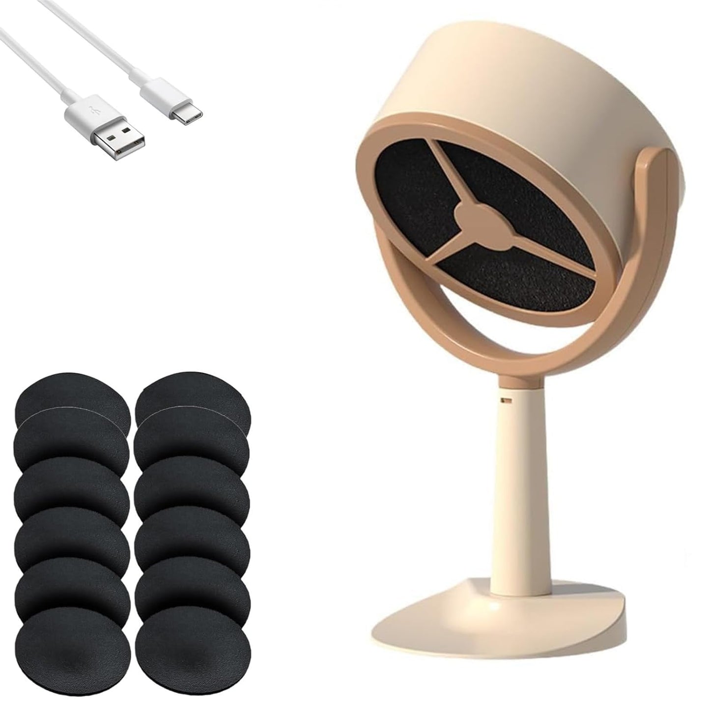 Smoke Away Purifier Fan Puffhide Purifier Mini Smoke Diffuser and Portable Smoke Air Purifier, Smoke Fan for Smoking Indoors with Rechargeable