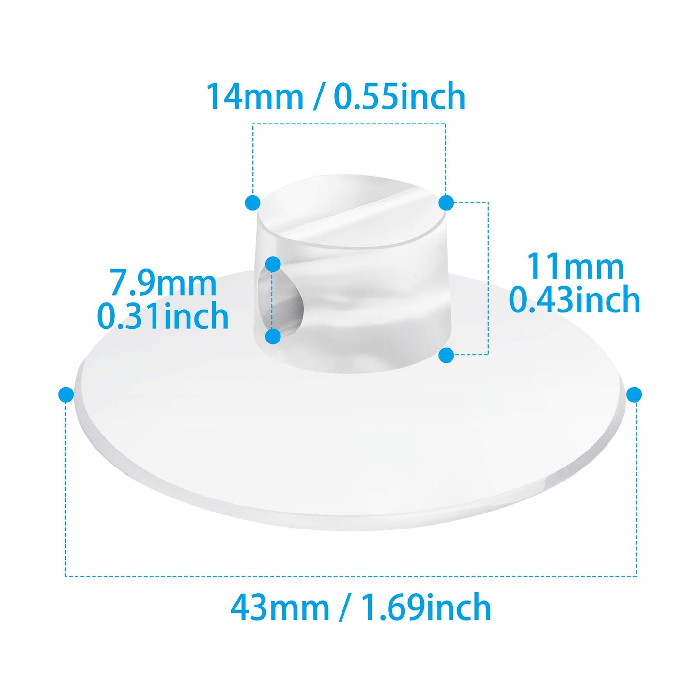 ChengFu 4 Pack Bathroom Shower Caddy Connectors Suction Cups