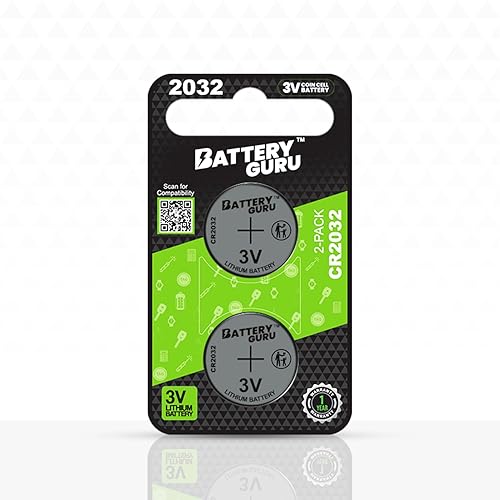 Tesla Gear Key Fob Battery Replacement Compatible with Acura ILX (2013-2022 Model Years) CR2032 3V Remote Battery