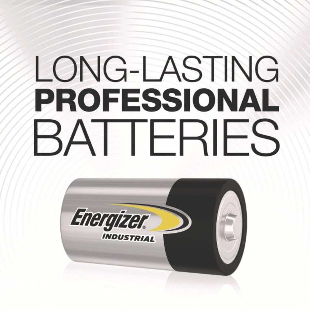 Energizer D Alkaline Industrial Batteries1.5v, Box of 12