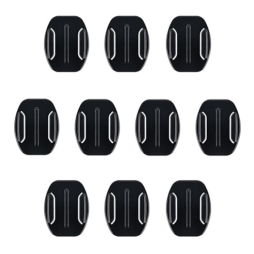 AFAITH 10 Pack of 3M Flat Adhesive Mounts for GoPro Camera Case
