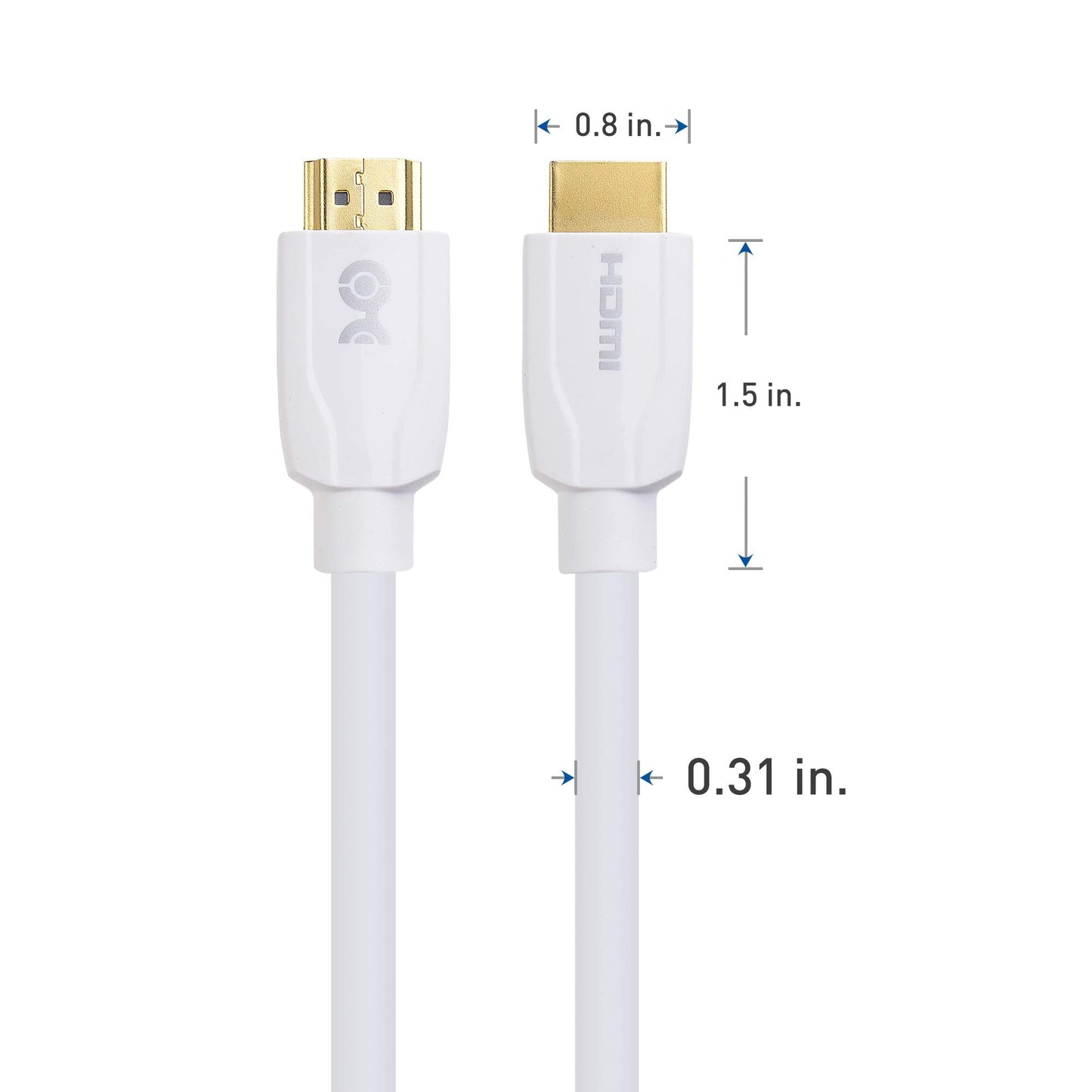 Cable Matters [Premium Certified] White HDMI Cable 15 ft (Premium HDMI Cable) with 4K HDR Support Compatible with Microsoft Xbox