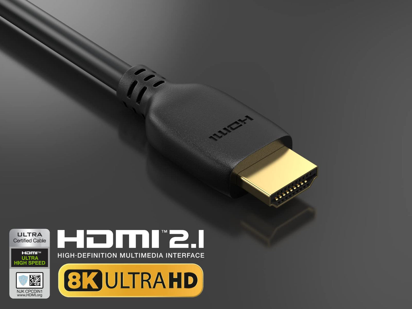 Cable Leader 3 ft Ultra High Speed HDMI Cable 2.1, 48Gbps, 4K / 120Hz, 8K / 60Hz, Compatible with PS5 / Xbox Series X