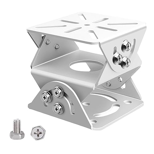 GledeYeTec CCTV Security Camera 3D Joint Mount, Aluminum Alloy Universal Joint Bracket Surveillance Security Camera Base Bracket for PTZ Dome