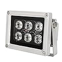 Infrared Illuminator, 850nm 6 LEDs 130 Feet 60 Degree Wide Angle IR Illuminator for Night Vision,Waterproof LED Infrared Light for CCTV Camera