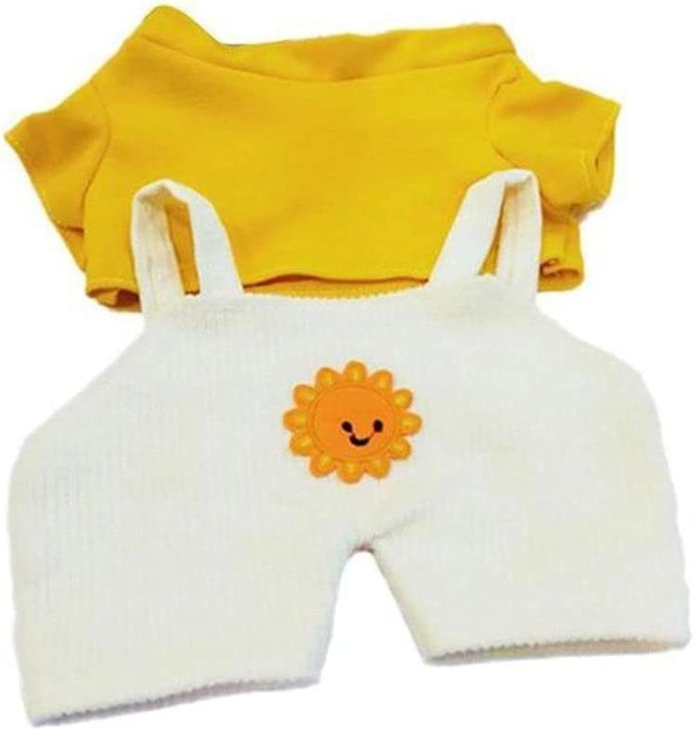 Cartoon Duck Clothes White Yellow Stuffed Duck Clothing for Plush Cotton Skirt Overalls Outfit Clothing Stuffed Animals Clothes Kawaii Plush