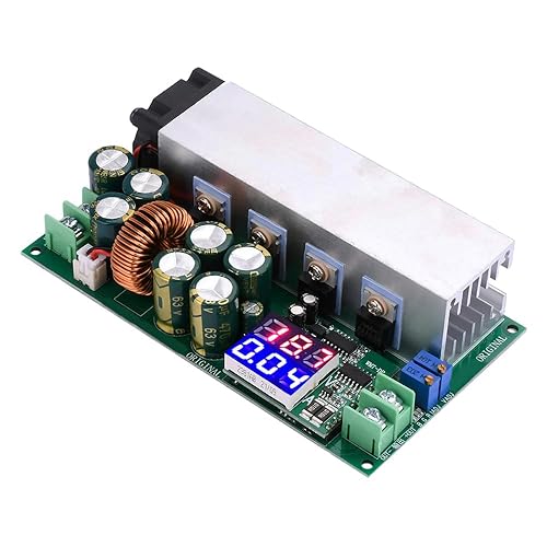 DONGKER Buck Converter,20A 600W Adjustable CVCC Buck Power Supply Module DC 12V-80V to DC 2.5V-50V with Voltage & Current Dual Display Screen