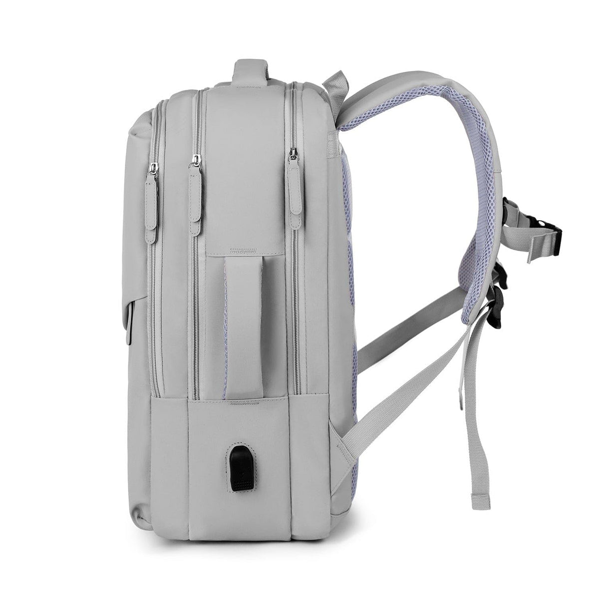 SAHARA - Multi-Compartment Travel & Laptop Backpack with USB Charging Port for Laptops up to 16-inch, Gray, (LT00100)