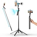 Acer Gadget Auto Face Tracking Tripod for iPhone - Magnetic Phone Mount Gesture Control Detachable Mini Ring Light 64" 360 Degree AI Tracking Phone