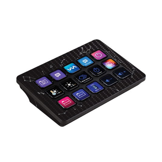MightySkins Carbon Fiber Skin Compatible with Elgato Stream Deck MK.2 - Constellations | Protective, Durable, and Unique Vinyl Decal wrap Cover…