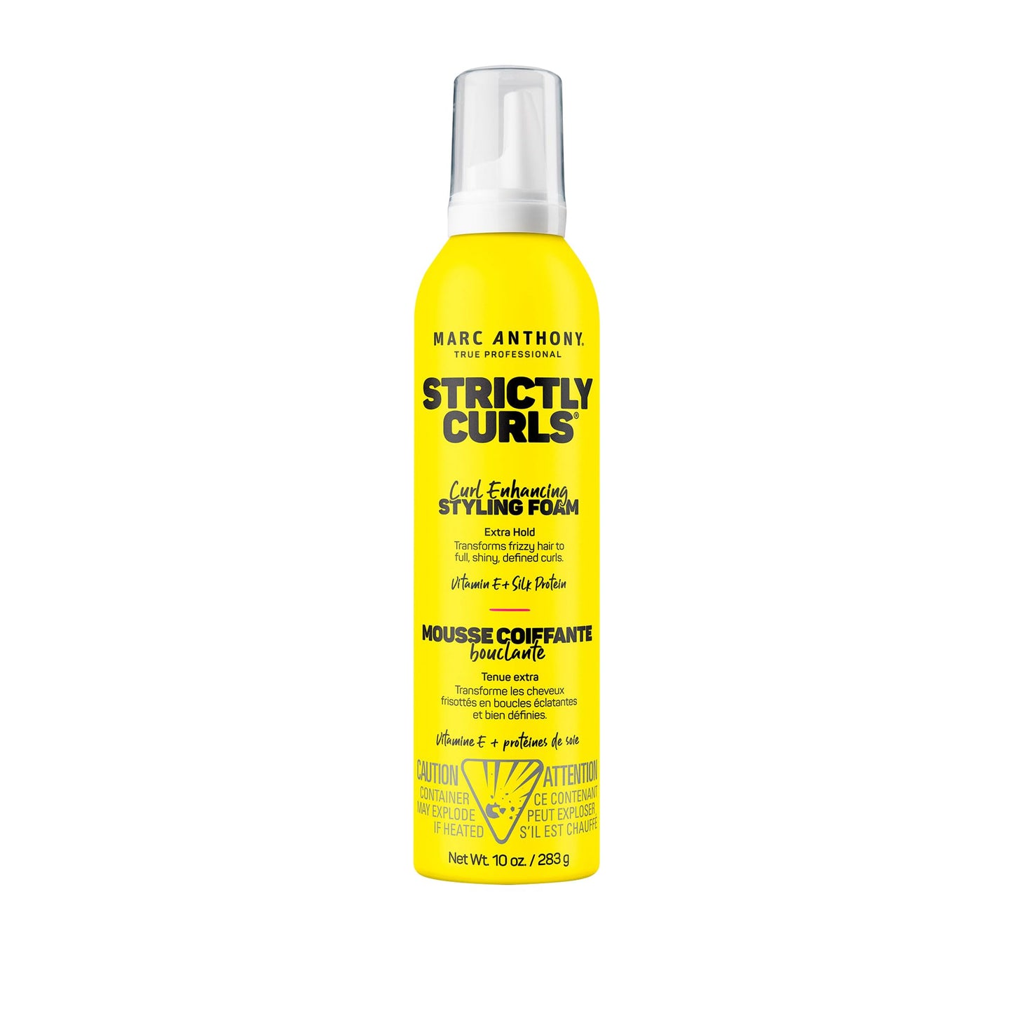Marc Anthony Strictly Curls Styling Foam – Extra Hold Curl Enhancing Mousse with Vitamin E & Silk Proteins, Anti-Frizz, Sulfate-Free