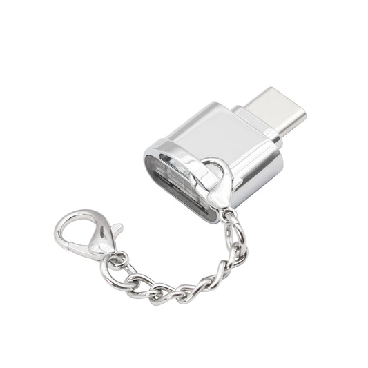 YACSEJAO Type-C Card Reader USB-C to Micro SD Memory Card USB C Portable Card Reader for MicroSD MicroSDHC MicroSDXC