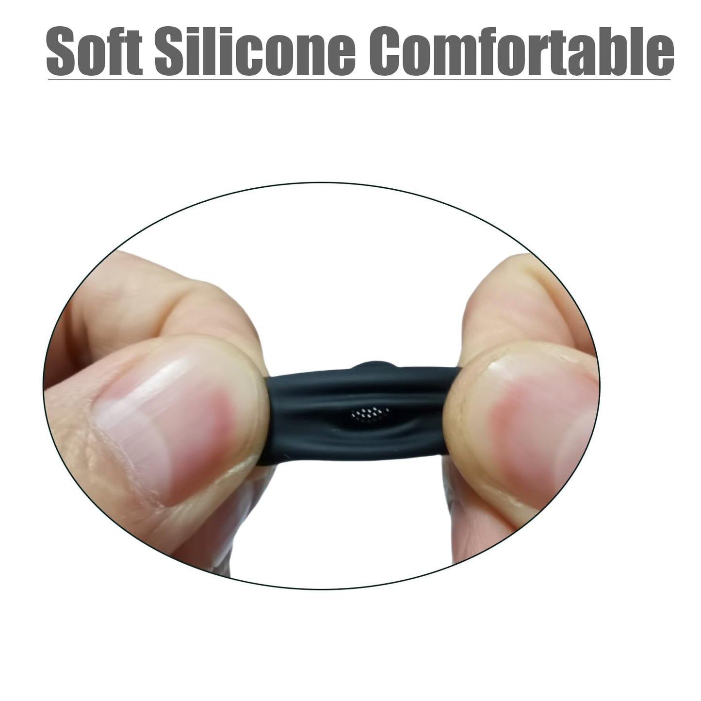 Silicone Ear Tips for Samsung Galaxy Buds3 Pro / Buds4 Pro - Replacement, Anti-Slip, Noise Isolating, Black 3 Pairs