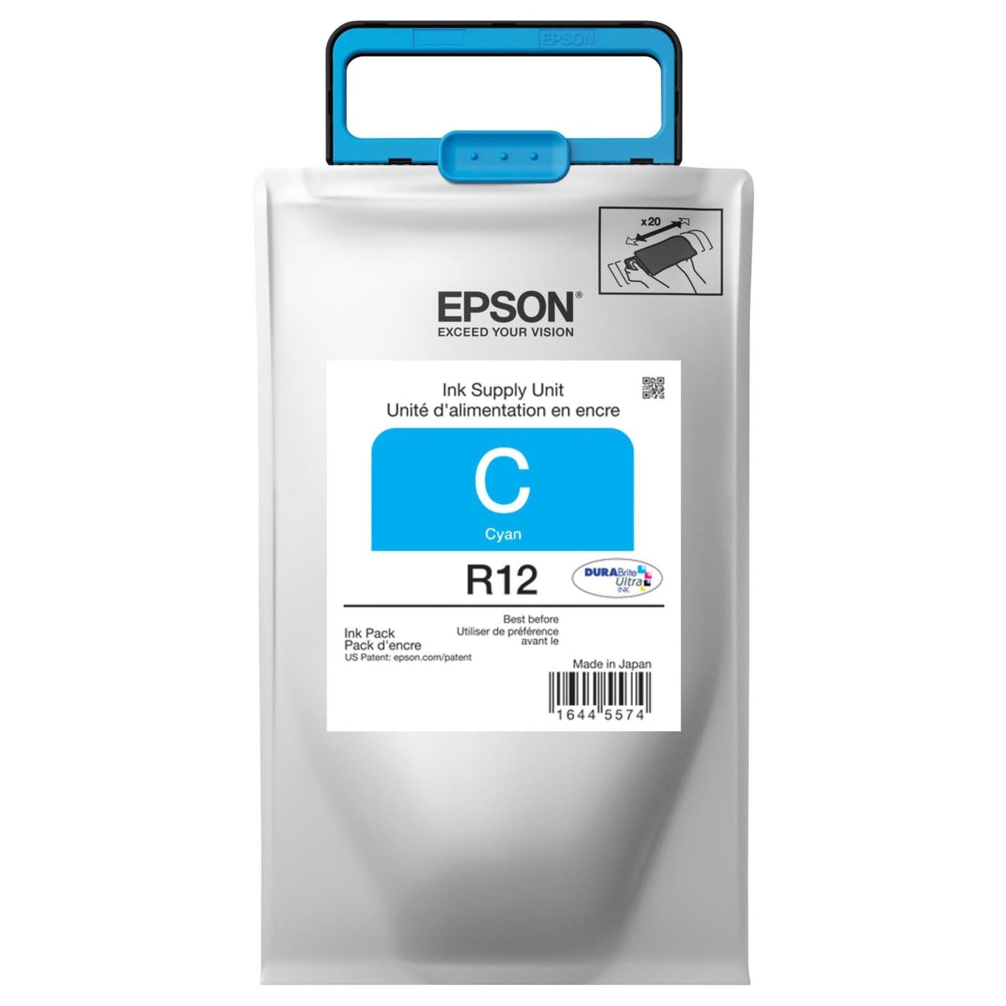 Epson DURABrite Ultra Standard Capacity, Cyan -Ink (TR12220)