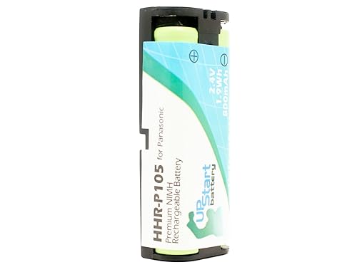 HHR-P105 Battery for Panasonic KX-TG6700, KX-TGA670B, KX-FG2451, KX-TG6702, KX-TG6700B, KX-TG2432 Cordless Phones (800mAh, 2.4V, NI-MH)