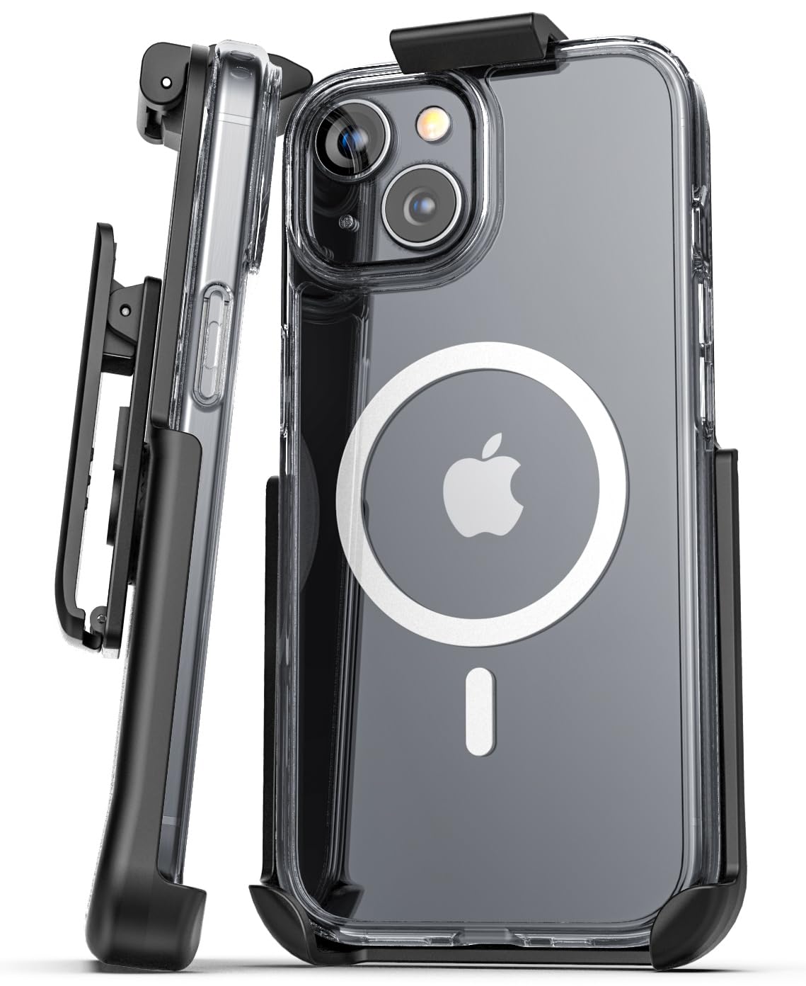 Encased Magnetic Case Compatible with iPhone 15 with Belt Clip Phone Holster (iPhone 15)