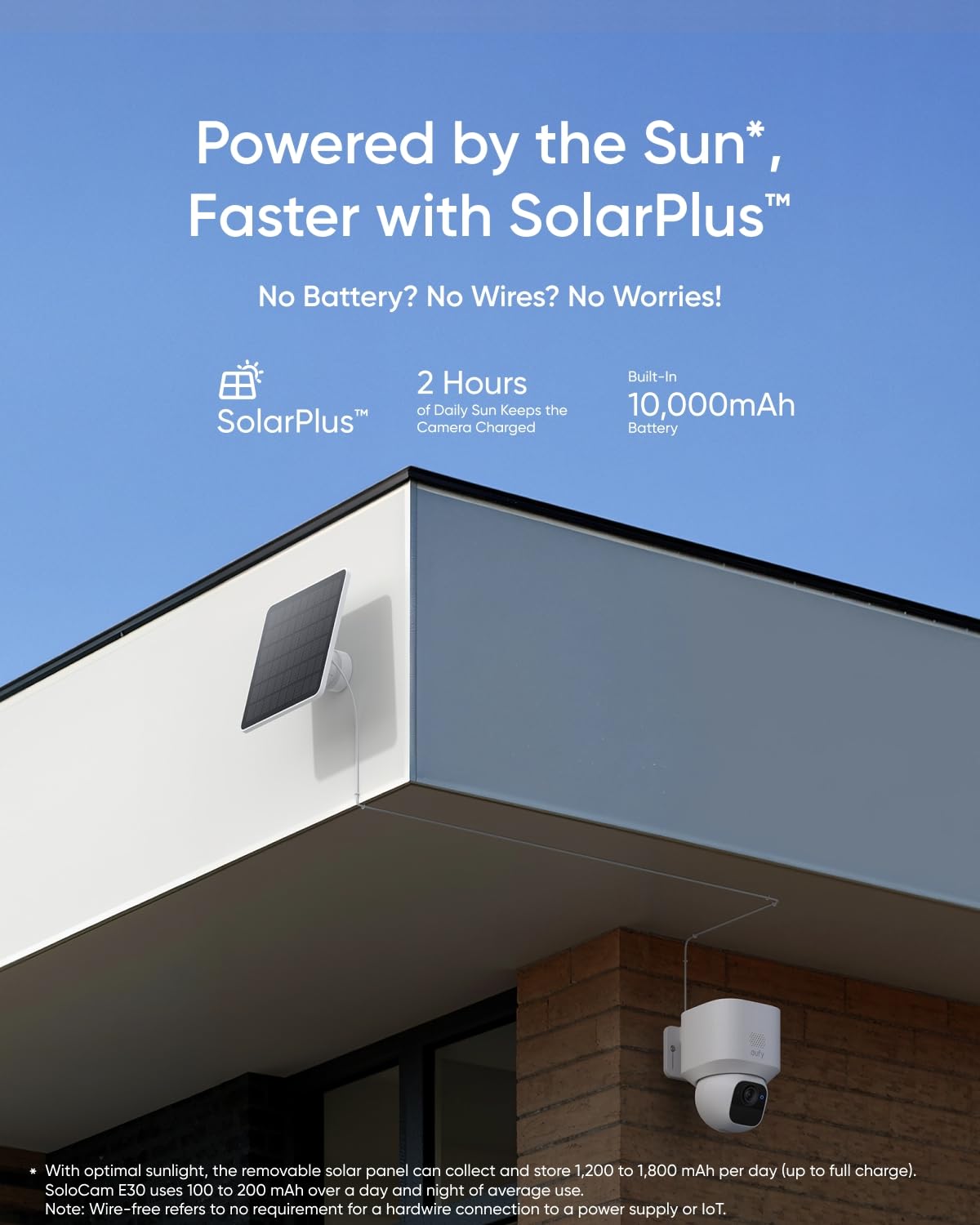 eufy Security SoloCam E30, 2-Cam Kit, Security Cameras Wireless Outdoor, Solar Camera Outdoor Wireless, 360° Pan, AI Tracking, 2K Clarity, No Monthly