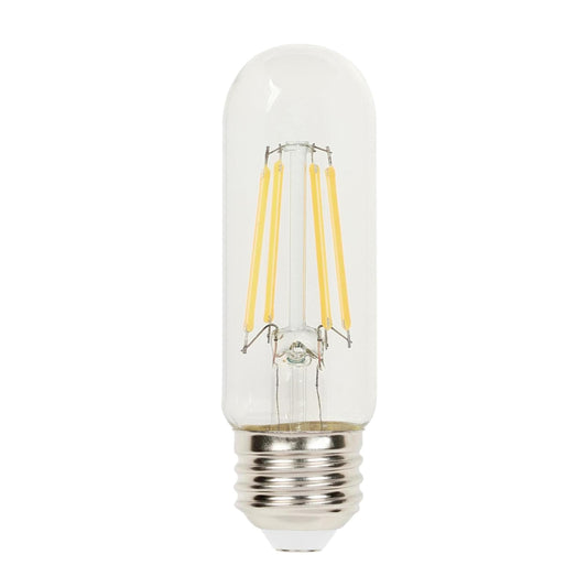 Westinghouse Lighting 5340000 5.5 Watt (75 Watt Equivalent) T10 Dimmable Clear Filament LED Light Bulb, Medium Base