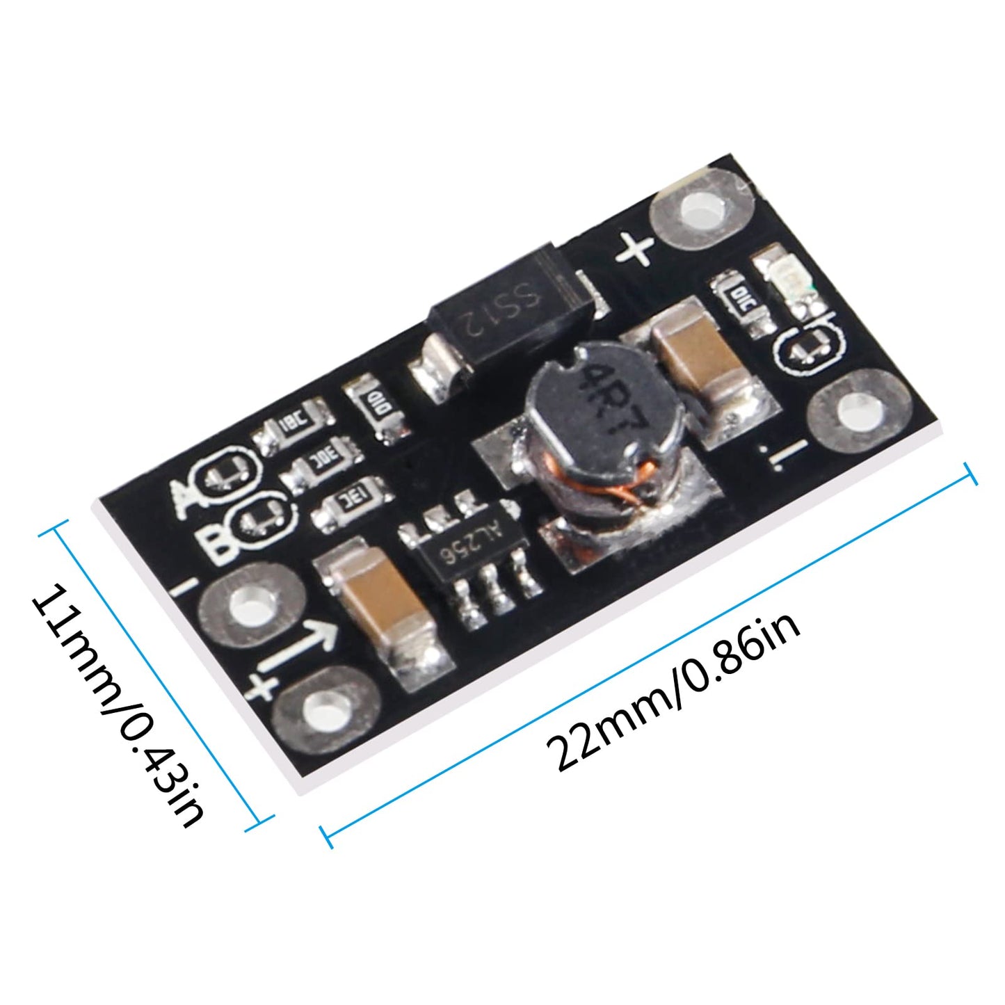 DIANN 10pcs 3.7V to 5V 8V 9V 12V Mini DC-DC Boost Module Step Up Board with LED Indicator for Electronic DIY