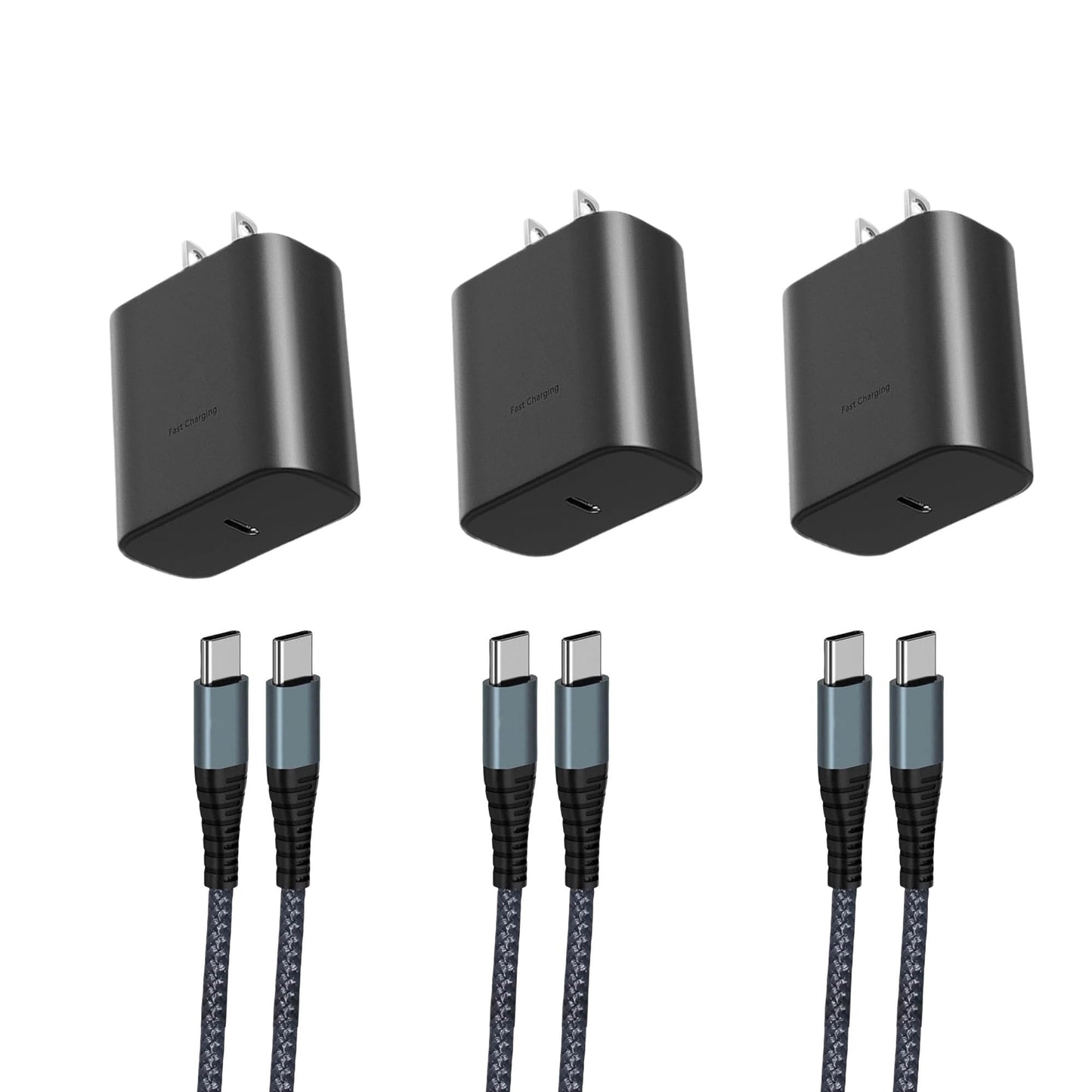 Super Type-C Charger Fast Charging Block?45 W USB C Fast Charger with Type-C Cables for S ansung Galaxy S25 Ultra/S24 Ultra/S24+/S23 Ultra/S23+/S22