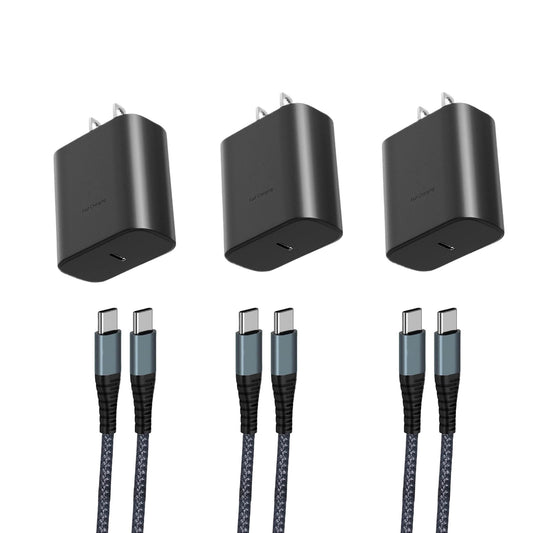 Super Type-C Charger Fast Charging Block?45 W USB C Fast Charger with Type-C Cables for S ansung Galaxy S25 Ultra/S24 Ultra/S24+/S23 Ultra/S23+/S22