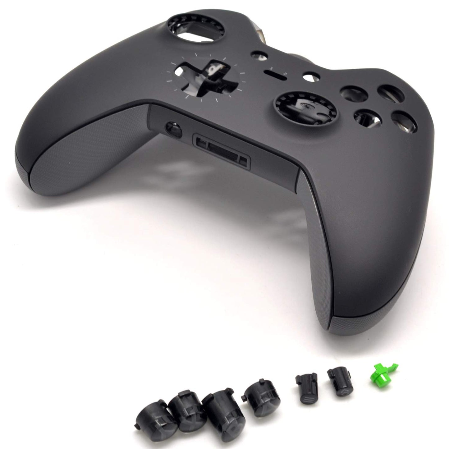 Deal4GO Full Housing Shell Kit w/LB RB Bumper Grips Cover Buttons Thumbsticks Replacement for Xbox One Elite Controller 1 GEN
