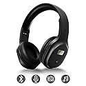 UMUTOO Wireless Headphones with FM Radio and Bluetooth 5.0, Rechargeable Portable Headset with Built-in Microphone, Lightweight and Comfortable Ear…