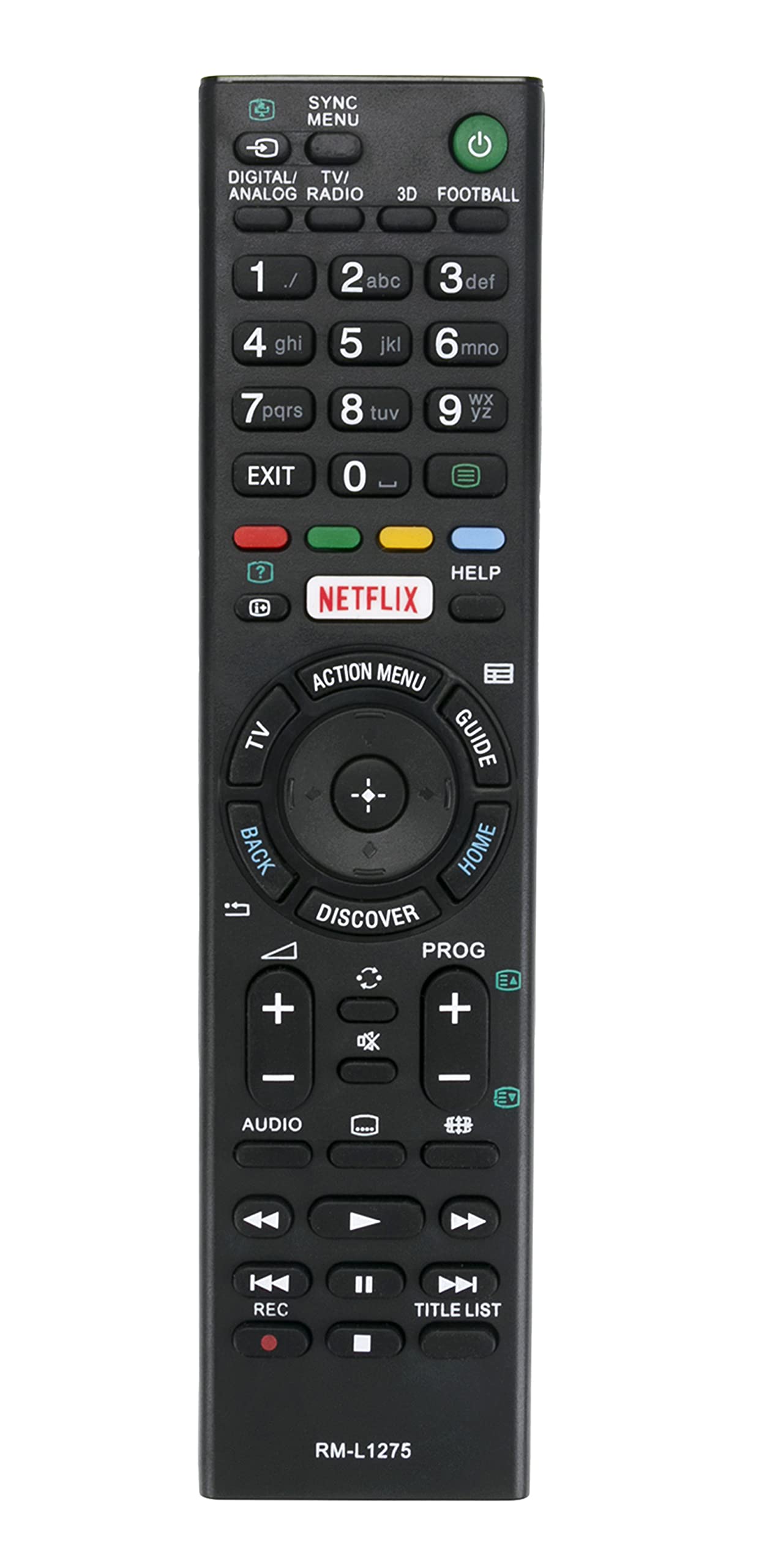 Universal Remote Control Replacement for All Sony TV LCD LED 3D HDTV Smart Bravia TVs, Replacement for RMT-TX200U RMT-TX200U RMT-TX102 RMT-TX100U