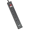 Tripp Lite 5 Outlet Surge Protector Power Strip, 6ft Cord, 450 Joules, 2 USB Charging Ports, Led, $10K Insurance (TLM526USBB), 14.25in. X 4.75in. X